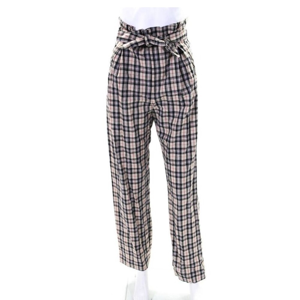 Petersyn Checkered High-Waist Pants